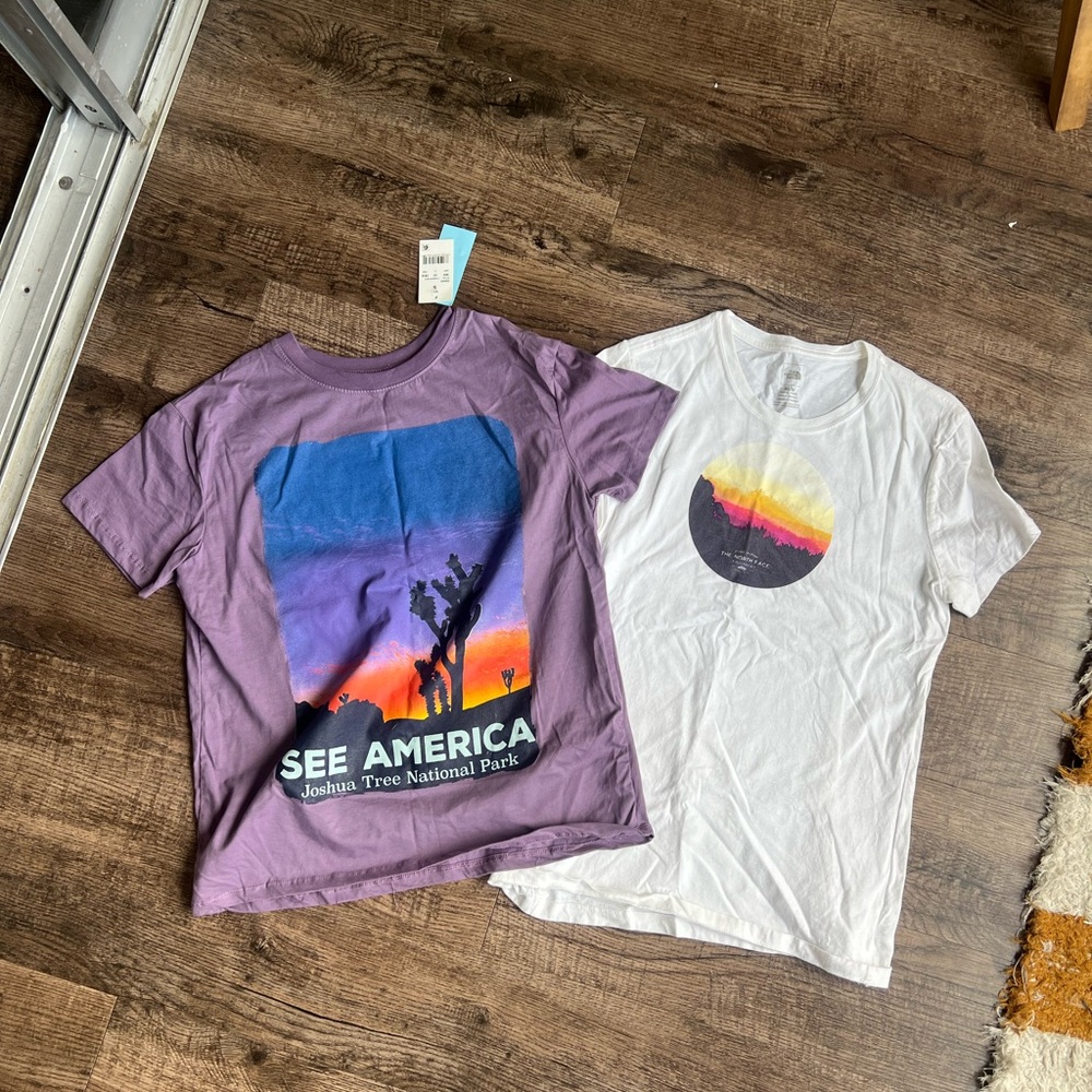 Purple and White Graphic T-Shirts Bundle